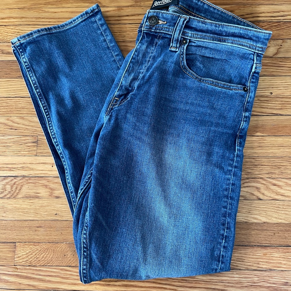 Revtown Mens Sharp Jeans - Blue Indigo 34 x 30